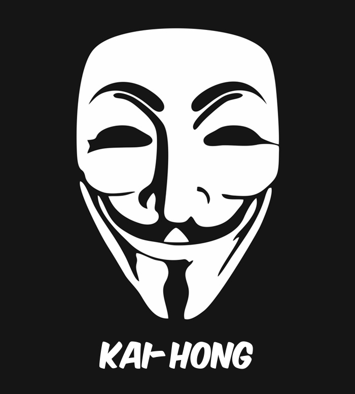 Bilder anonyme Maske namens Kai-Hong