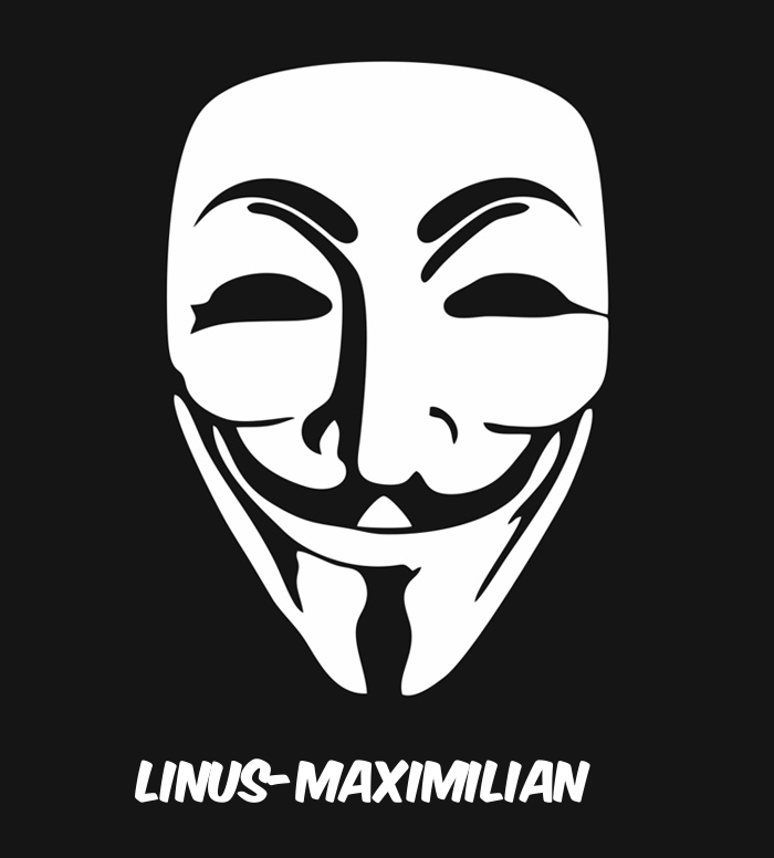 Bilder anonyme Maske namens Linus-Maximilian