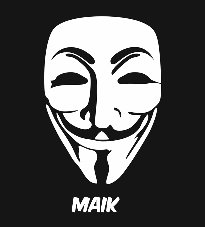 Bilder anonyme Maske namens Maik