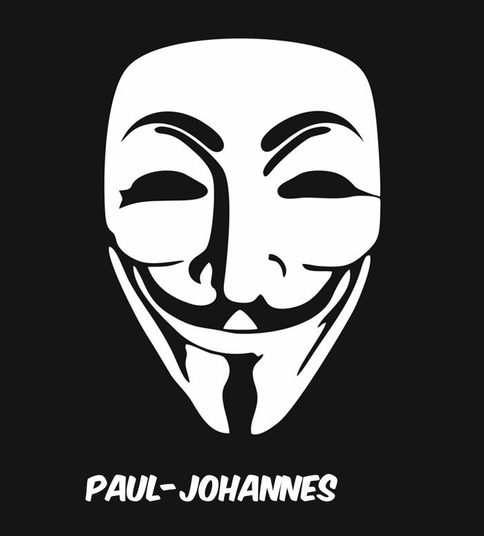 Bilder anonyme Maske namens Paul-Johannes
