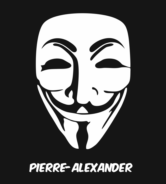 Bilder anonyme Maske namens Pierre-Alexander