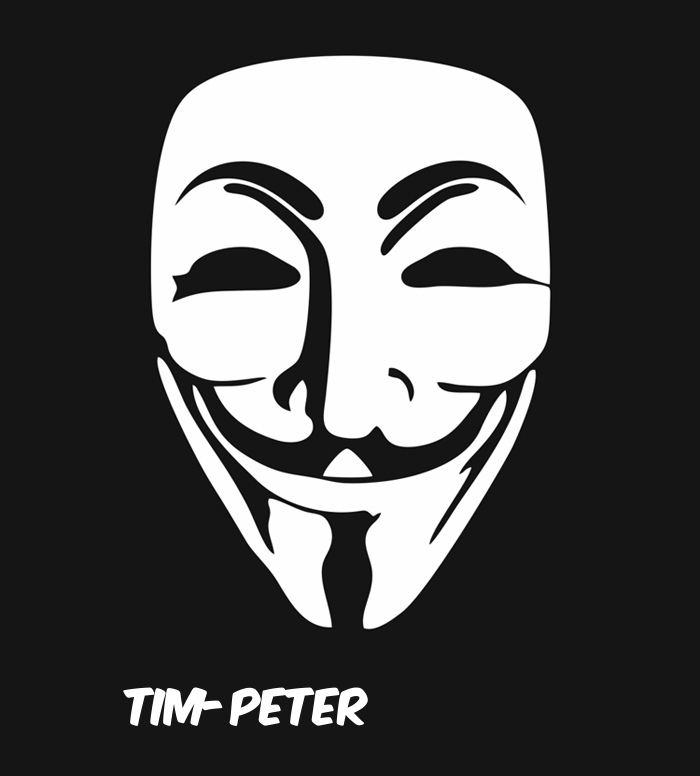 Bilder anonyme Maske namens Tim-Peter