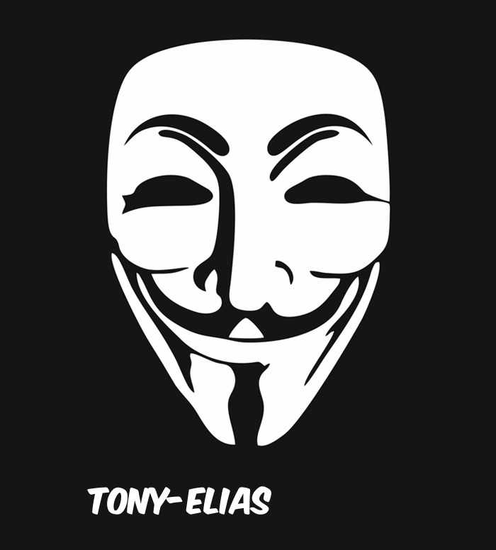 Bilder anonyme Maske namens Tony-Elias