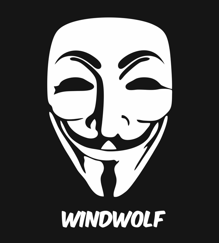 Bilder anonyme Maske namens Windwolf