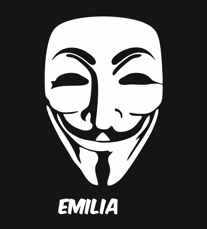 Bilder anonyme Maske namens Emilia