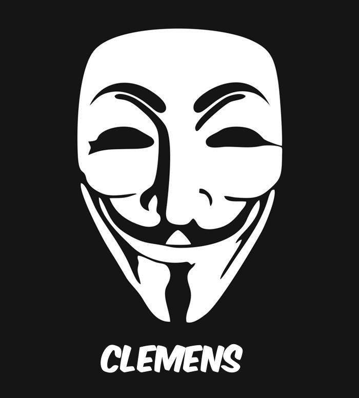Bilder anonyme Maske namens Clemens