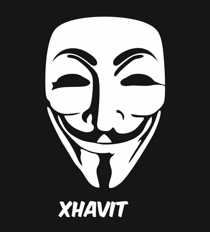 Bilder anonyme Maske namens Xhavit