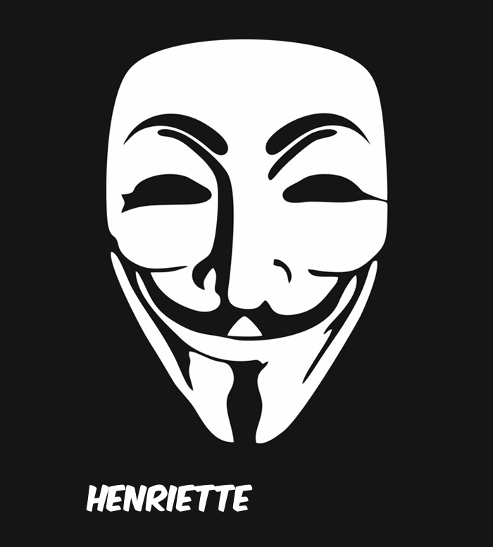 Bilder anonyme Maske namens Henriette Bilder anonyme Maske namens Henriette