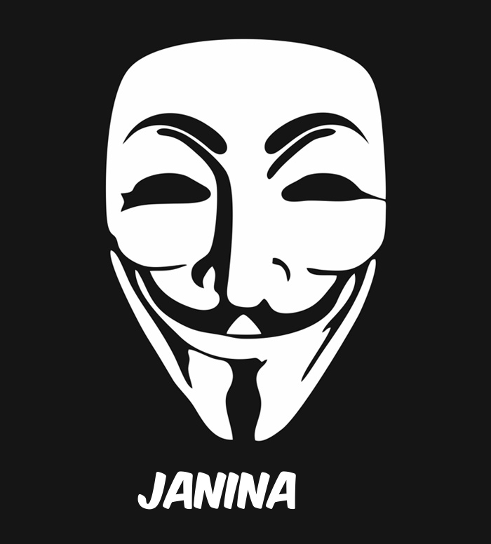 Bilder anonyme Maske namens Janina