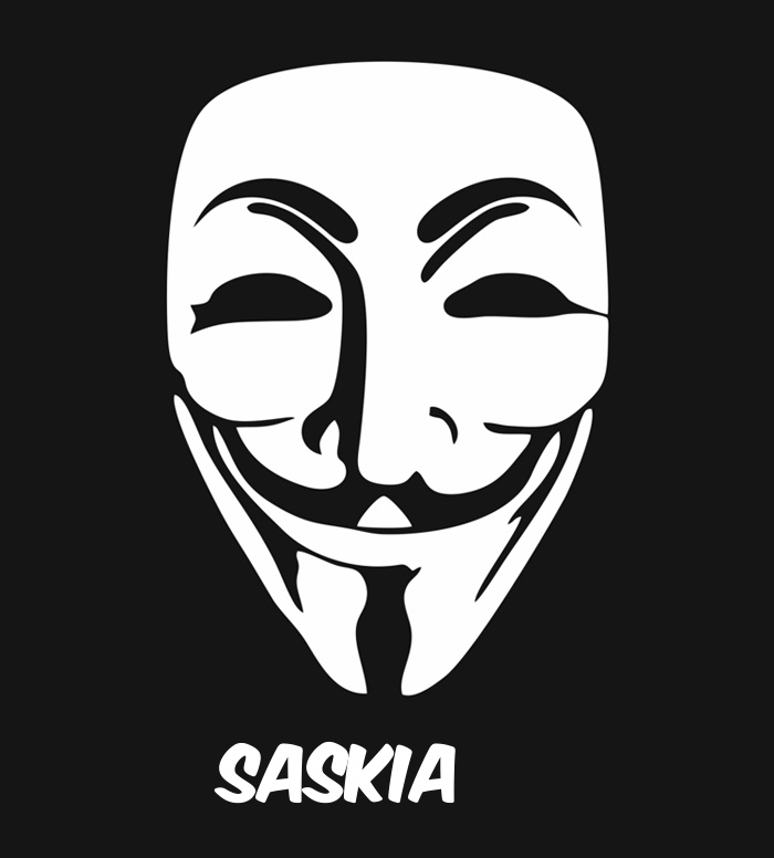 Bilder anonyme Maske namens Saskia