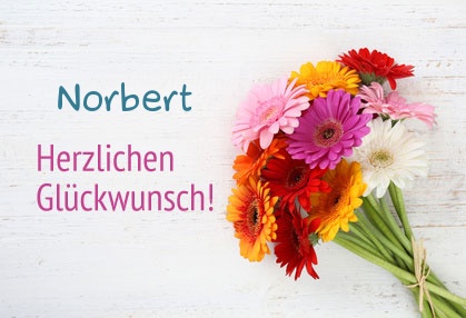 Blumen zum geburtstag fr Norbert