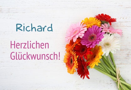 Blumen zum geburtstag fr Richard