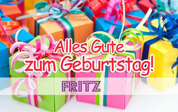 Bilder Geburtstagsgeschenk für Fritz