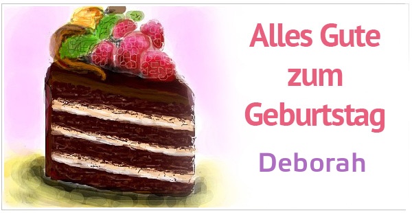 Alles Gute zum Geburtstag, Deborah!