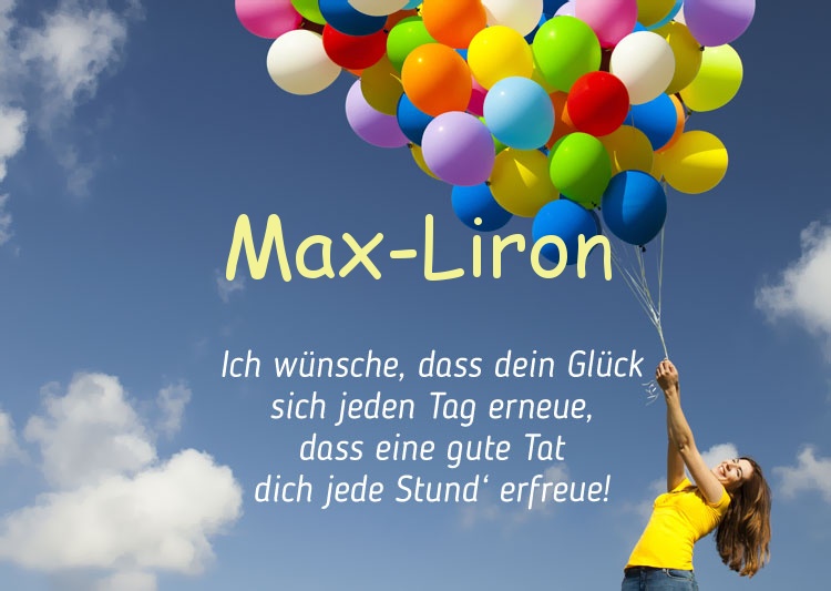 Gedicht zum geburtstag fr Max-Liron