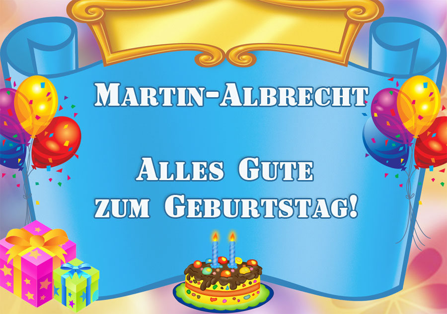 Martin-Albrecht - Alles Gute zum Geburtstag - bild