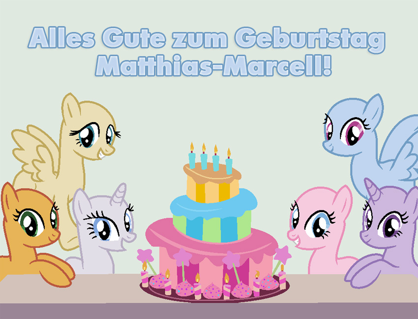Alles Gute zum Geburtstag, Matthias-Marcell!