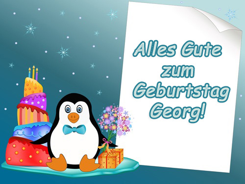 Georg, Alles Gute zum Geburtstag!