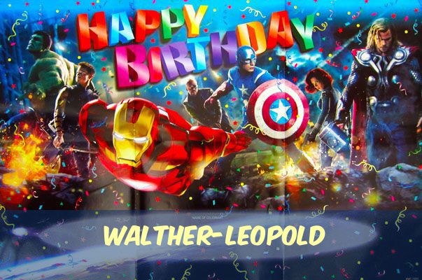 Geburtstagsgre fr Walther-Leopold von den Marvel-Helden
