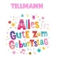 Bunte Geburtstagsgre fr Tillmann