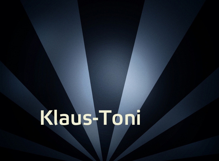 Bilder mit Namen Klaus-Toni