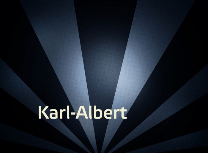 Bilder mit Namen Karl-Albert