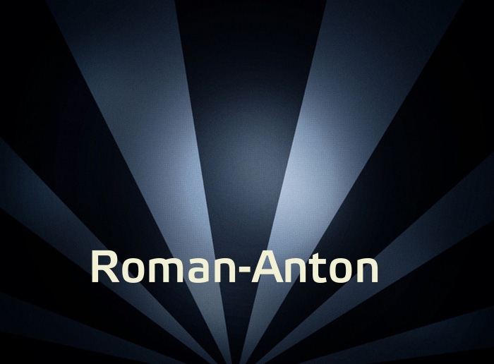 Bilder mit Namen Roman-Anton