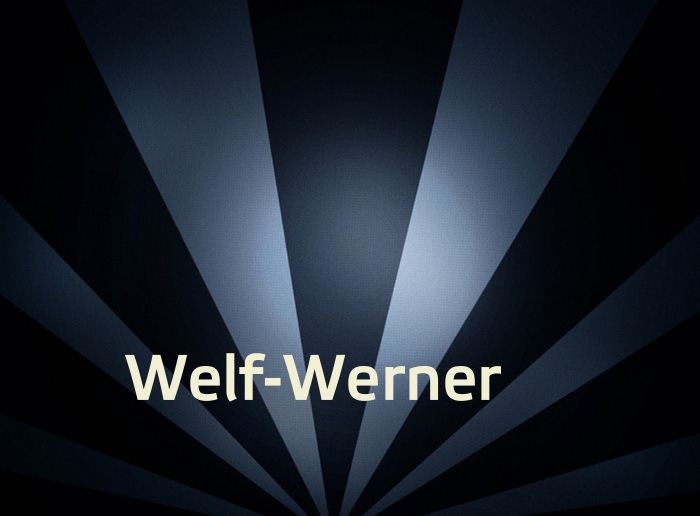Bilder mit Namen Welf-Werner