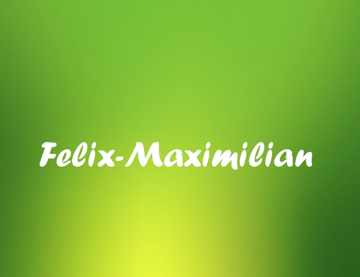 Bildern mit Namen Felix-Maximilian