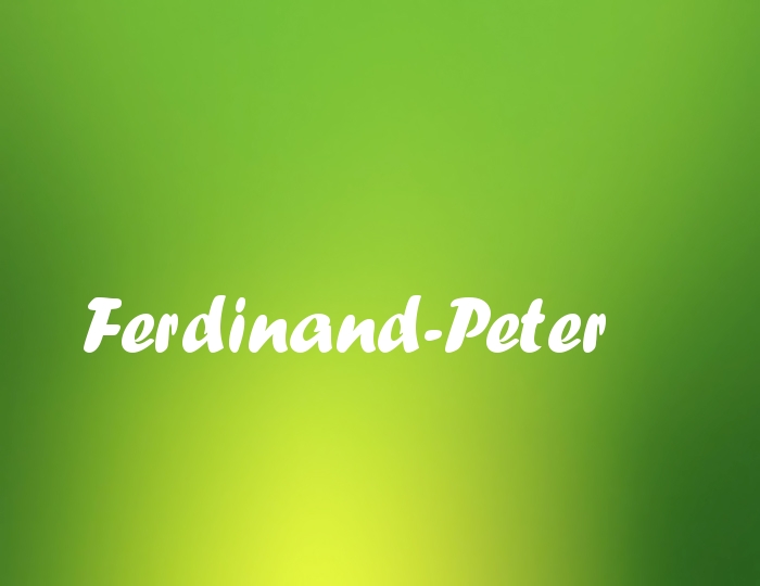 Bildern mit Namen Ferdinand-Peter