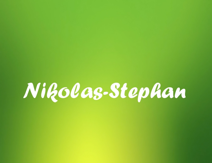 Bildern mit Namen Nikolas-Stephan