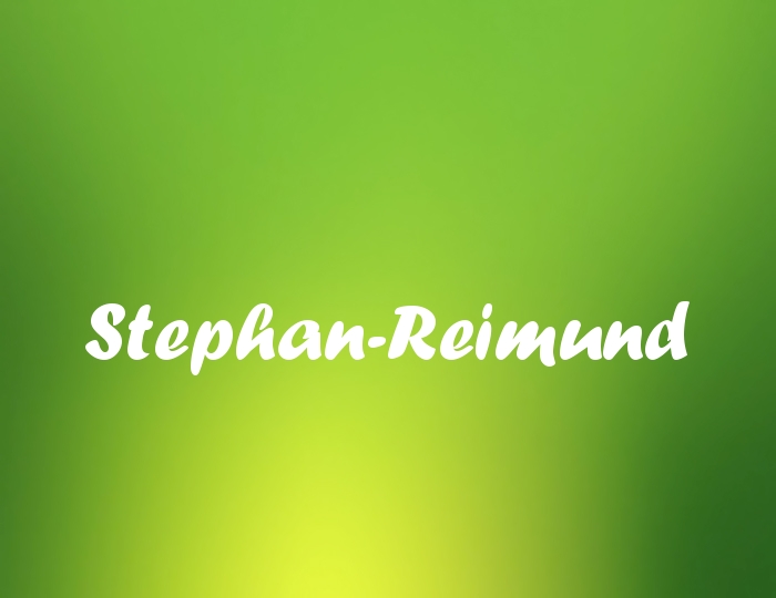Bildern mit Namen Stephan-Reimund