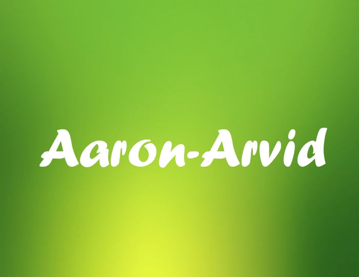 Bildern mit Namen Aaron-Arvid