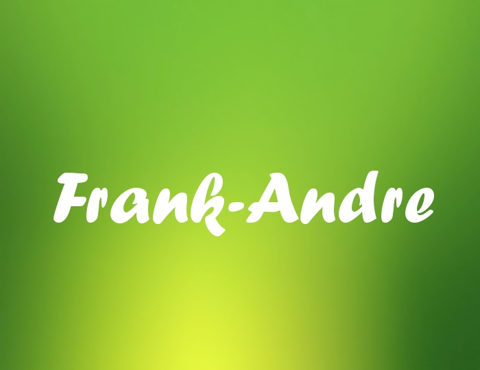 Bildern mit Namen Frank-Andre