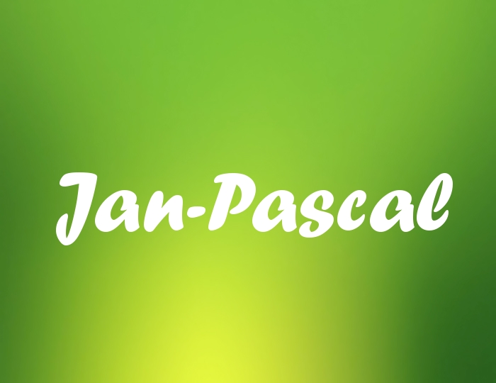 Bildern mit Namen Jan-Pascal