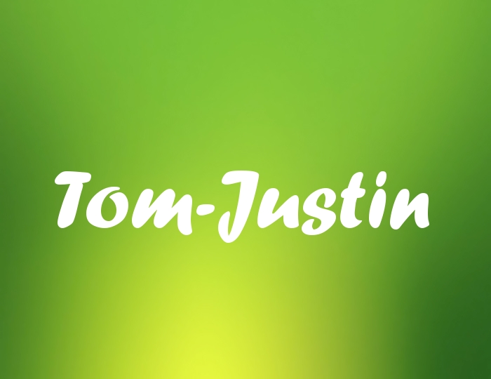 Bildern mit Namen Tom-Justin