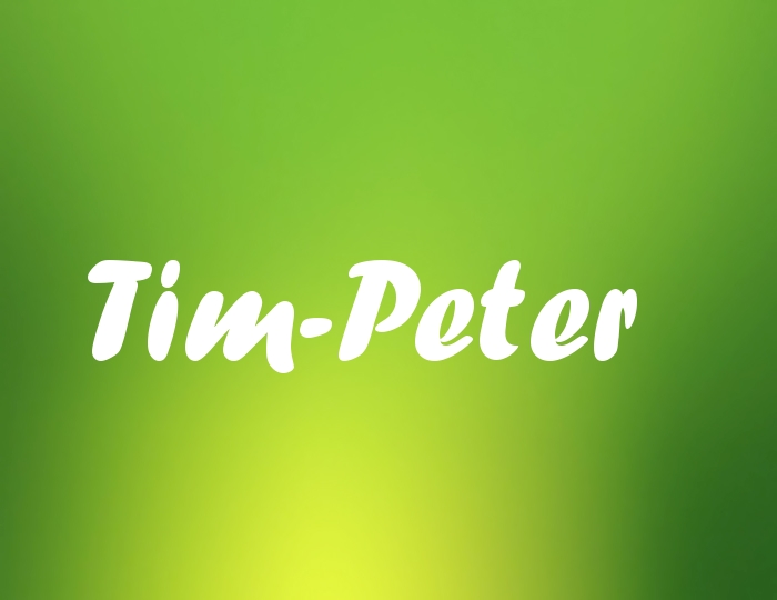 Bildern mit Namen Tim-Peter