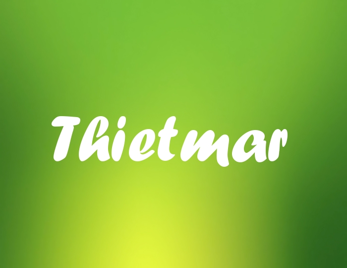 Bildern mit Namen Thietmar