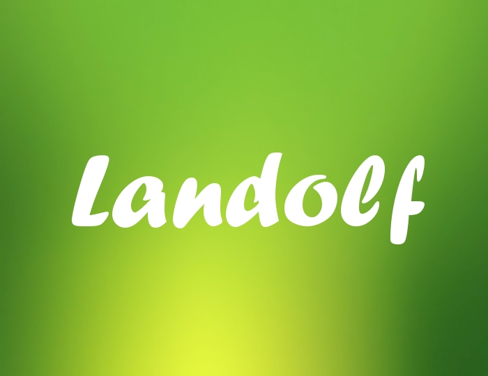 Bildern mit Namen Landolf