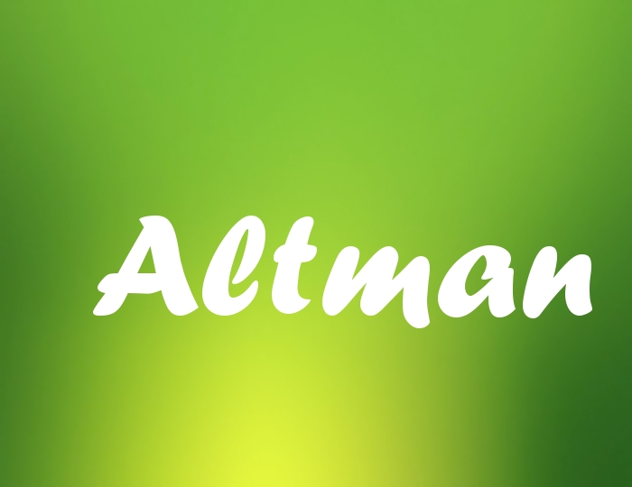 Bildern mit Namen Altman