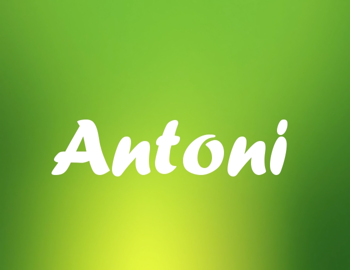 Bildern mit Namen Antoni