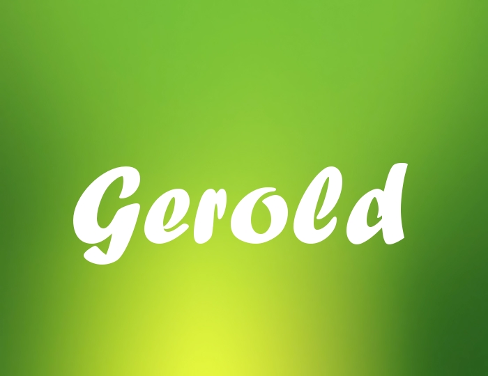 Bildern mit Namen Gerold