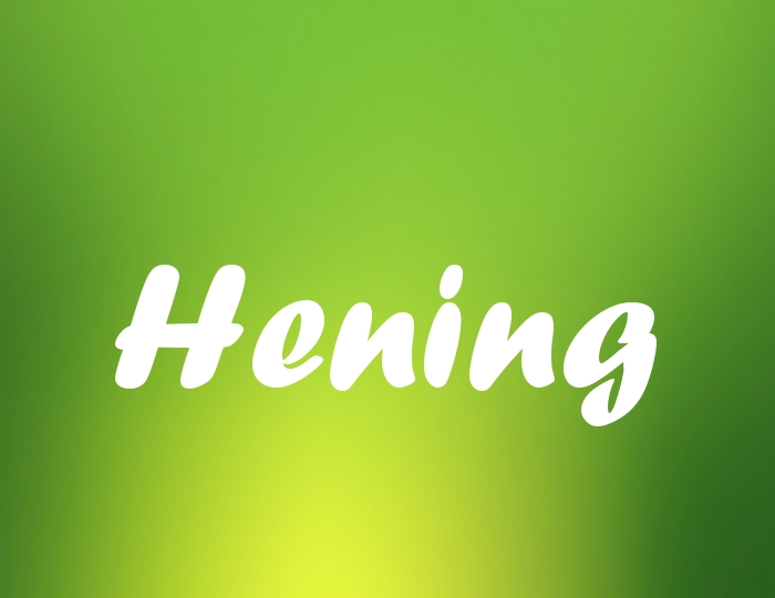 Bildern mit Namen Hening