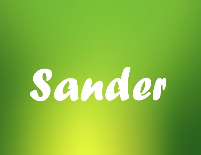 Bildern mit Namen Sander