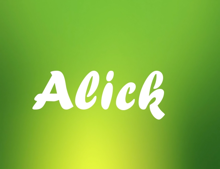 Bildern mit Namen Alick
