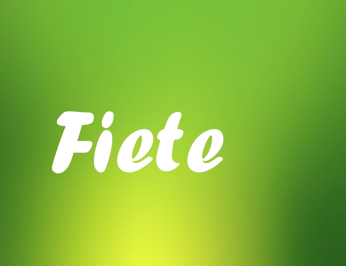 Bildern mit Namen Fiete