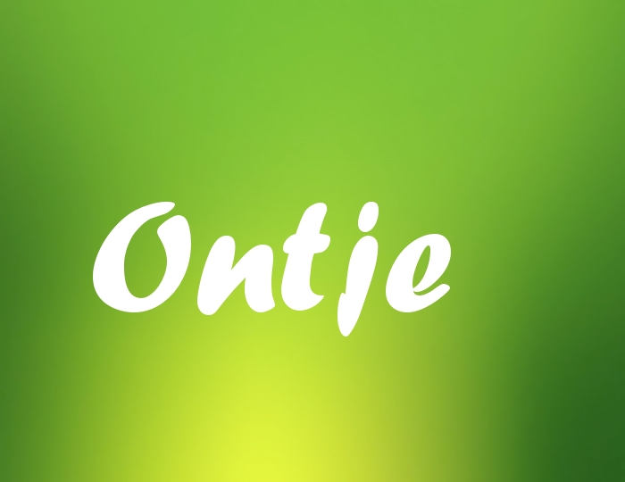 Bildern mit Namen Ontje