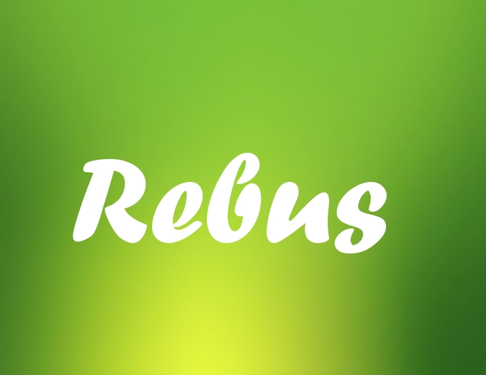 Bildern mit Namen Rebus