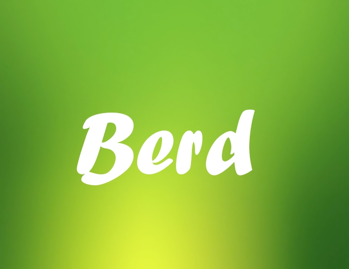 Bildern mit Namen Berd