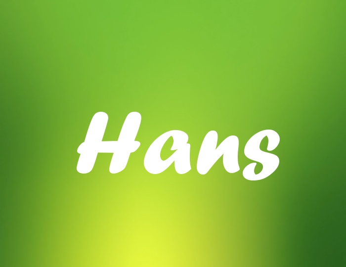 Bildern mit Namen Hans